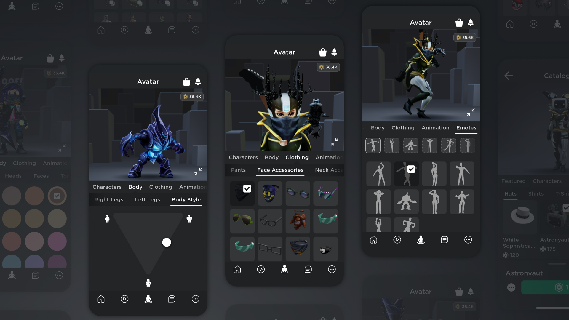 El Editor De Avatar Movil Obtiene Un Cambio De Imagen - imagenes de jugadores de roblox avatares