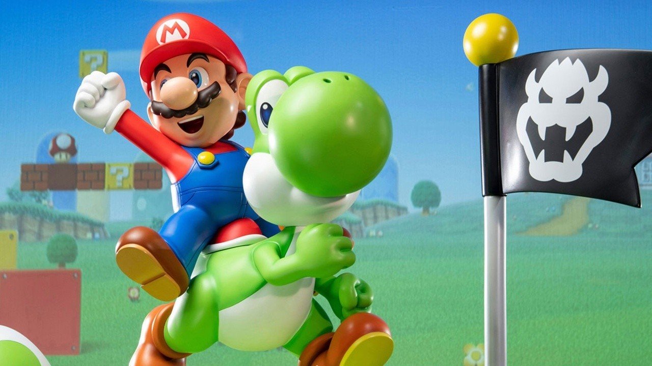 Las magníficas figuras y grabados de Mario aparecen en la tienda Nintendo UK para celebrar el Día MAR10