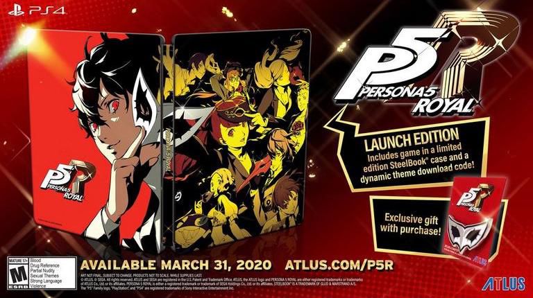 Una foto del producto de la edición de lanzamiento de Persona 5 Royal