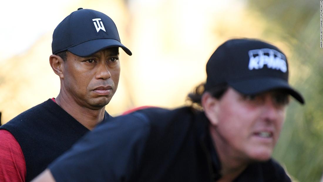 Phil Mickelson está "trabajando" en una revancha con Tiger Woods