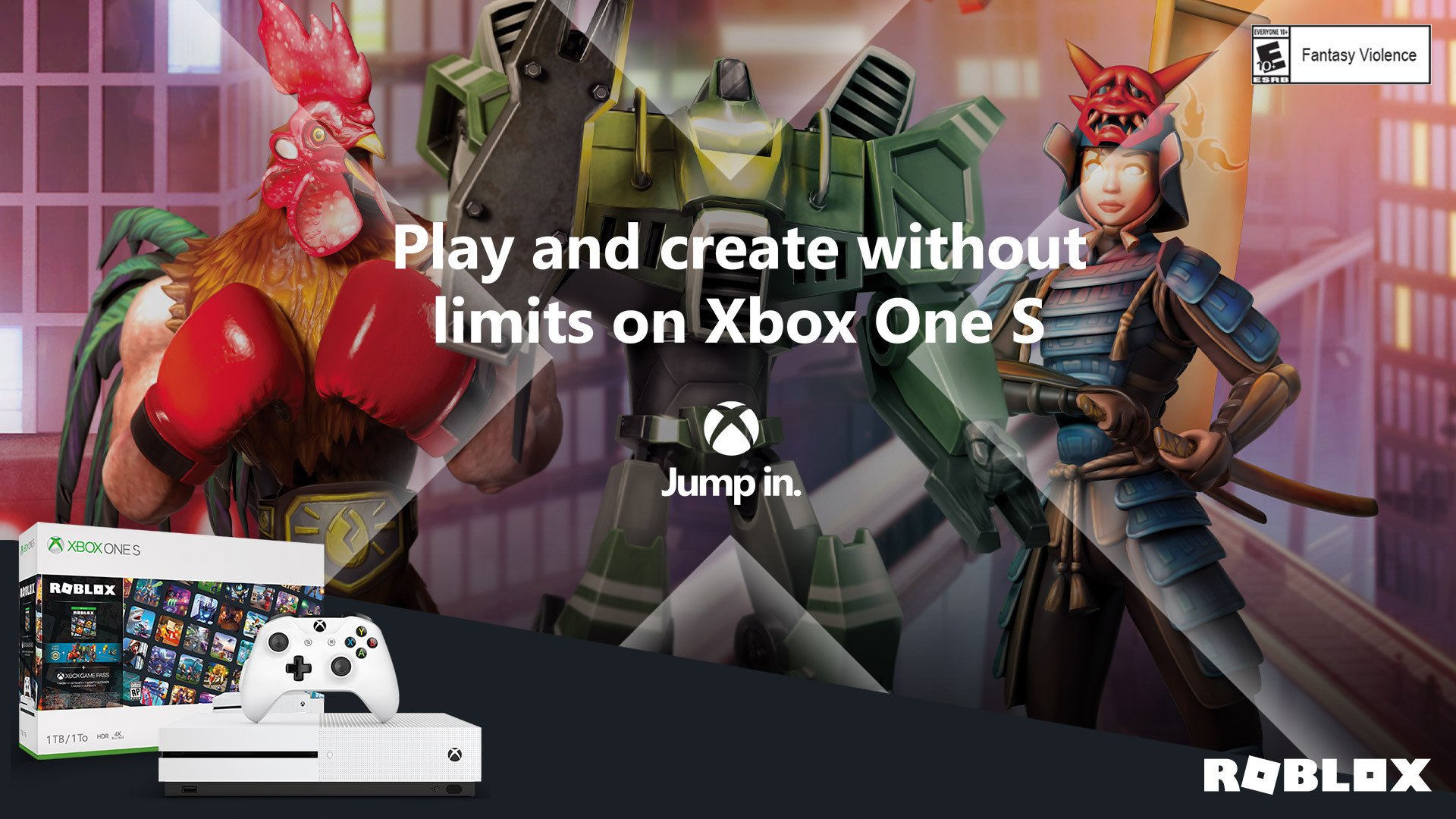 Xbox One S Roblox Bundle Te Permite Jugar Y Crear Sin Limites