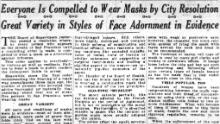 Un artículo en el San Francisco Chronicle del 25 de octubre de 1918.
