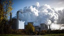El vapor se genera a partir de una central eléctrica de carbón en Alemania. 