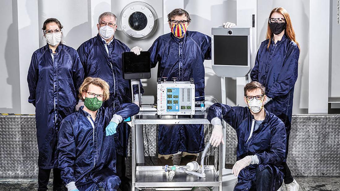 El equipo de la NASA desarrolló un respirador adaptado a pacientes con coronavirus en 37 días.