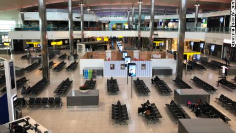 Una terminal de Heathrow casi vacía podría ser una nueva normal.