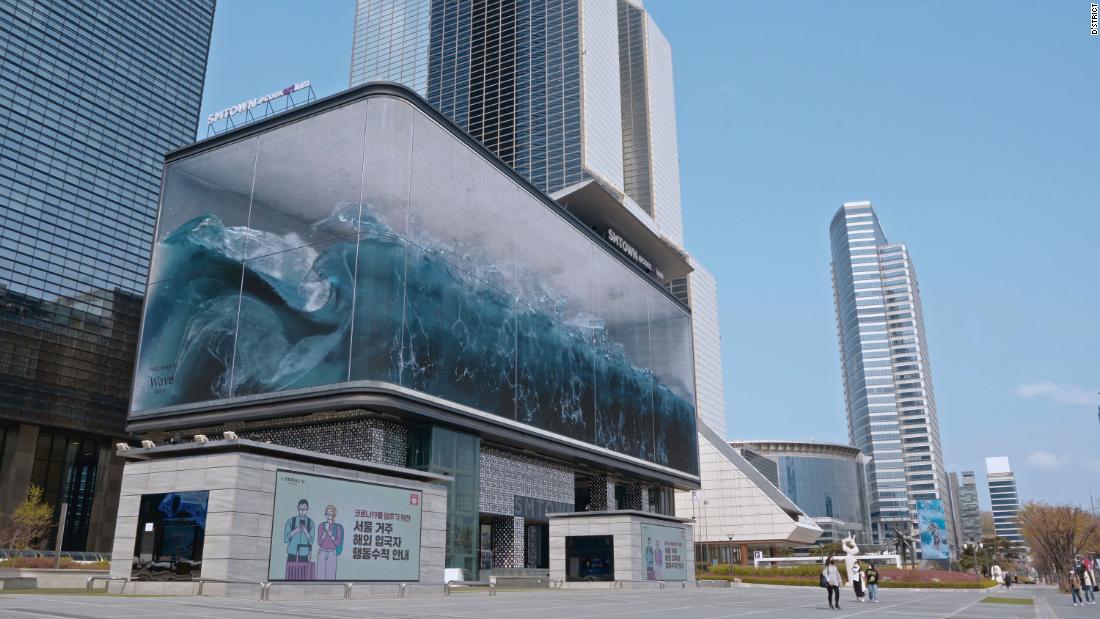 SMTown COEX: una ola gigante en 3D rueda sobre el distrito de Gangnam en Corea del Sur