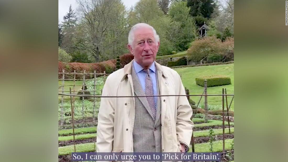 El Príncipe Carlos quiere que trabajadores avergonzados recojan frutas y verduras.