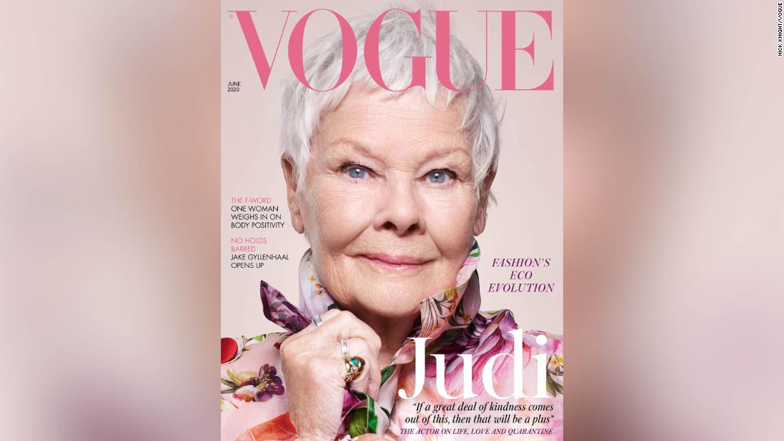 Judi Dench se convierte en la estrella de portada más antigua de Vogue británica