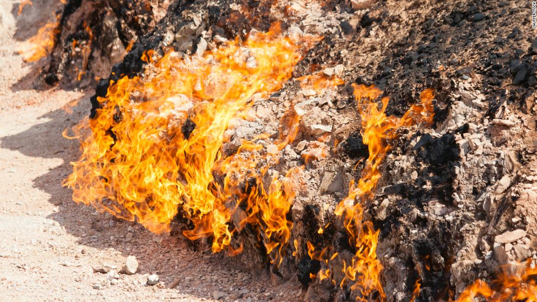 La tierra de fuego ha estado ardiendo durante 4,000 años.