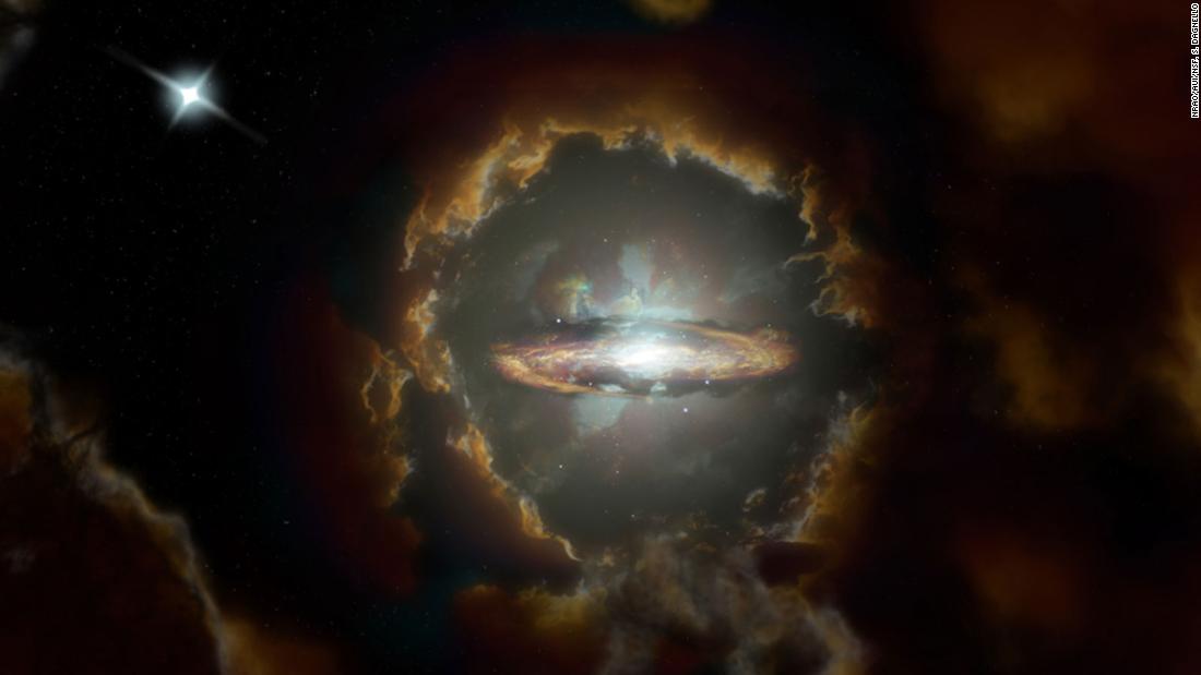 Los astrónomos encuentran el disco de Wolfe, que no debería existir, en un universo distante