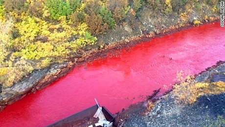 Marea carmesí: Residentes aturdidos cuando el río ruso se vuelve rojo