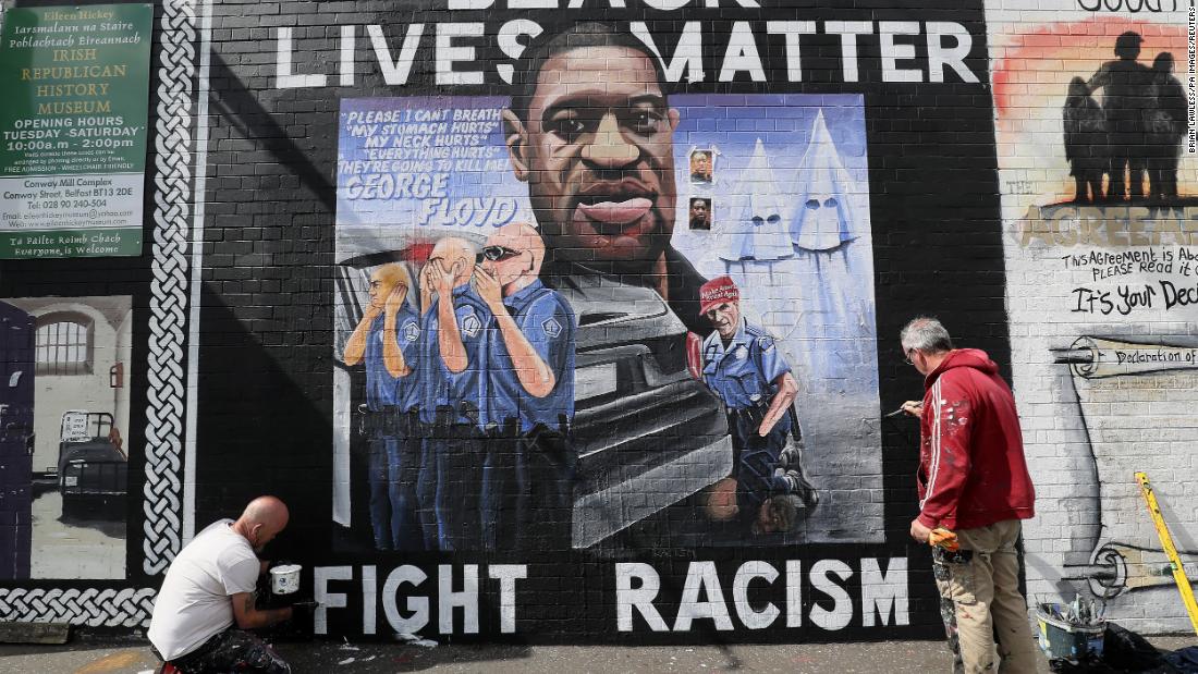 Las protestas de Black Lives Matter y el servicio conmemorativo de George Floyd