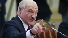 El presidente Alexander Lukashenko habla en la cumbre el 20 de diciembre de 2019 en San Petersburgo, Rusia.