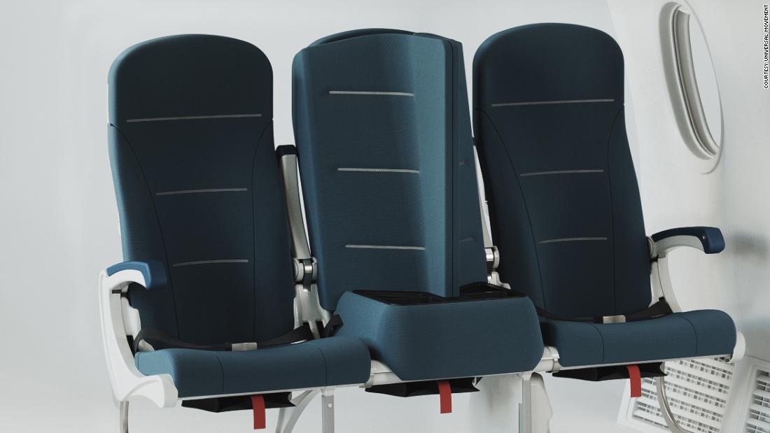 Un asiento de avión socialmente espaciado diseñado para hacerte olvidar una pandemia
